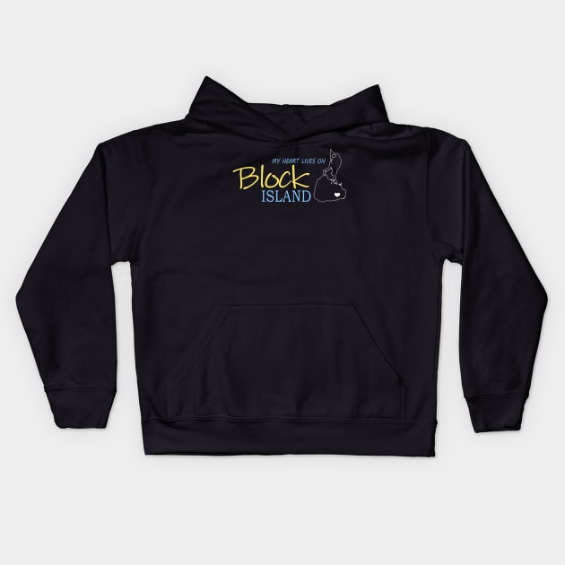 Block Island Gifts Kids Hoodie by 3QuartersToday